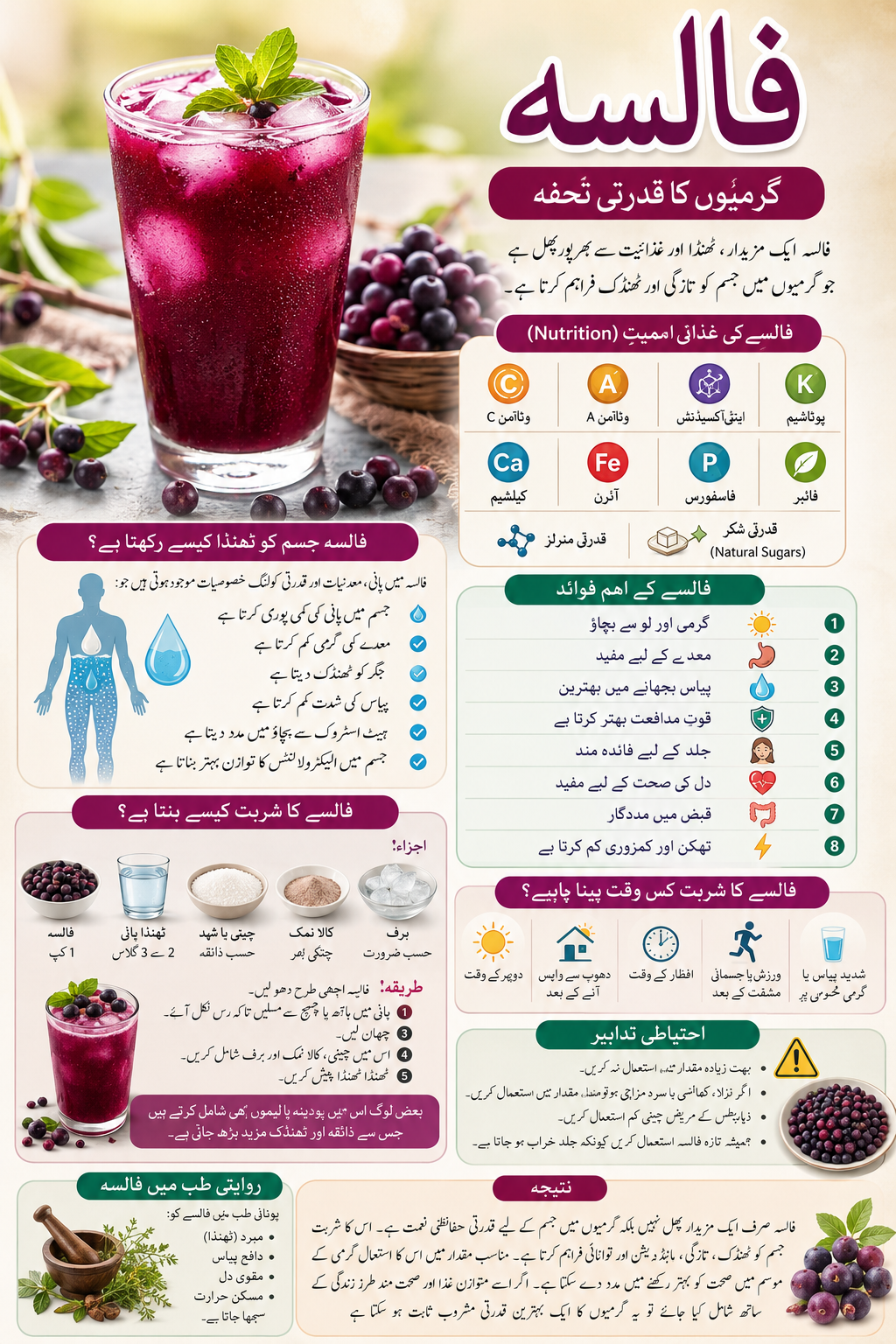فالسہ - گرمیوں کا قدرتی تحفہ Phalsa Berry