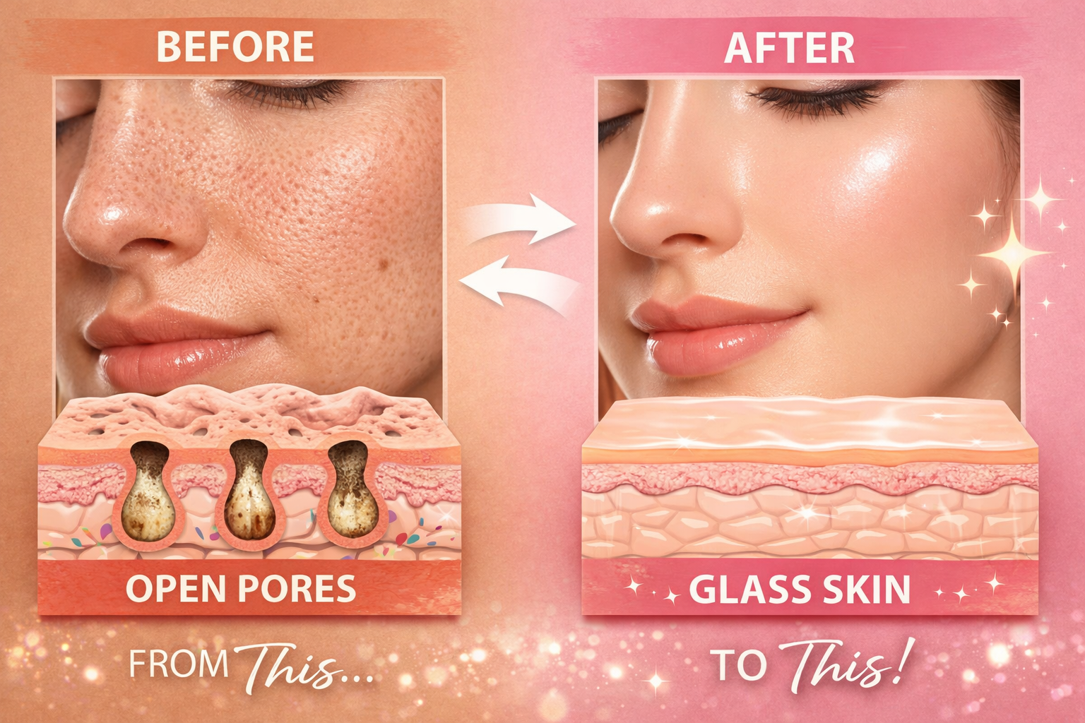 Open Pores To Glass Skin Transformation