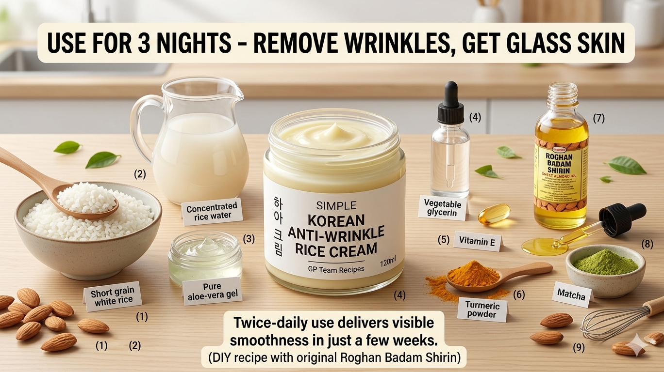 Korean Anti-Wrinkle Rice Cream: Remove Wrinkles, Get Glass Skin