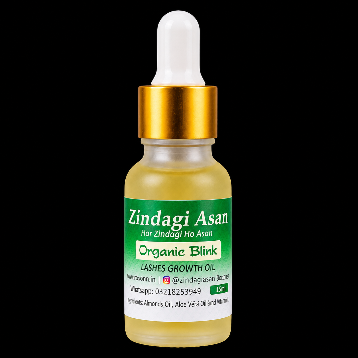 Organic Blink – EyeLashes Growth Oil (15ml)